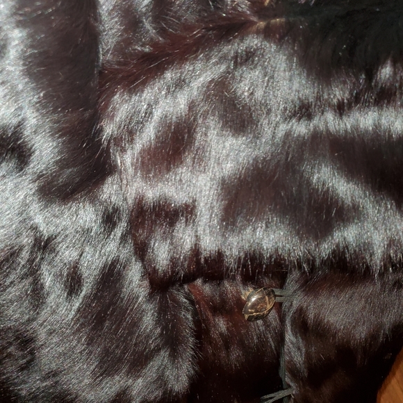 🐻🐻🐻MEN'S BLACK BEAR FUR FULL LENGTH COAT🐻🐻🐻 - Picture 12 of 16